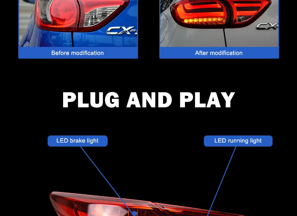 Задний фонарь для автомобиля Mazda CX-5 2013- CX5 светодиодная сигнальная лампа Противотуманные фары DRL дневные ходовые огни тюнинг автомобильные аксессуары