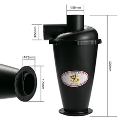 Filtro de aspiradora ciclónica Turbo, colector de polvo sin bolsa para uso Industrial y doméstico, SN50T6, 6. ª generación, 1 ud.