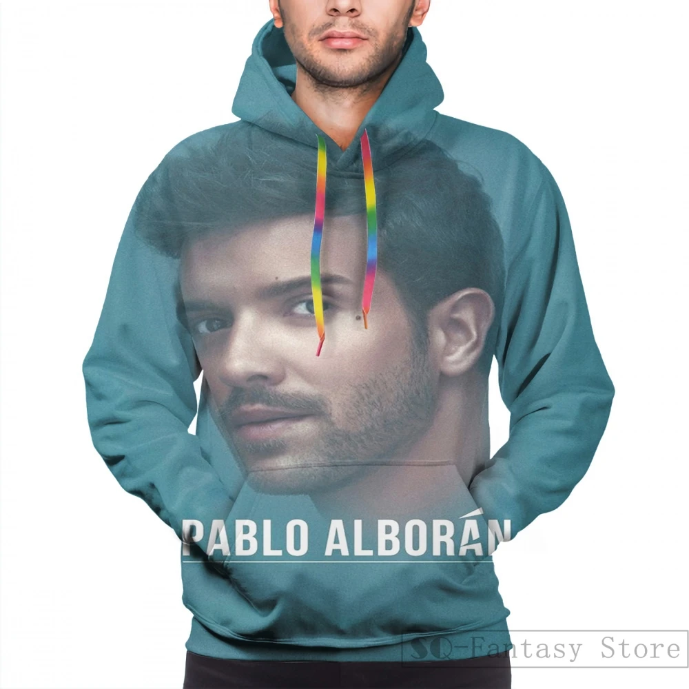 Мужские толстовки, свитшоты для женщин с забавным принтом Pablo Alboran, Повседневная Толстовка с капюшоном, Streatwear
