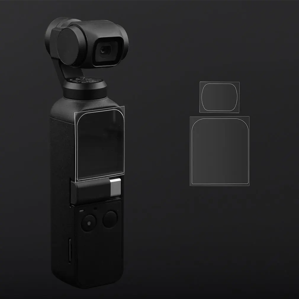 2 шт. Набор для DJI Osmo Карманный экран протектор Аксессуары объектив защитная пленка карданный чехол аксессуары фильтр