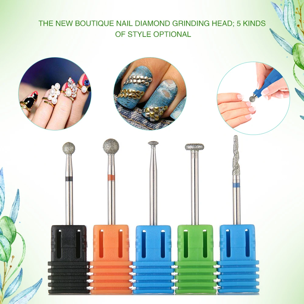 

2019 New Shank Grinding Head Nail Drill Bit Nail Art Tool Manicure Machine Accessories Cutter Nail File Drop Shipping Hot TSLM2