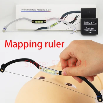 

Eyebrow Mapper ruler Microblading Mapping String line marker Tattoo Measuring Ruler Stencil supplies for Perfectly Shaped Brows