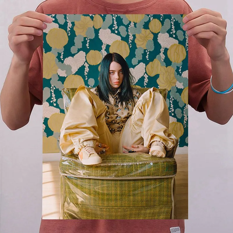 Billie Eilish плакат Hd Печатный домашний Декор Картина Billie Eilish картины настенные художественные современные Плакаты для гостиной