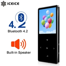 ICEICE MP3-плеер с Bluetooth сенсорными клавишами встроенный динамик 8 ГБ 16 ГБ 32 ГБ 40 ГБ HiFi портативный плеер радио FM Запись MP 3