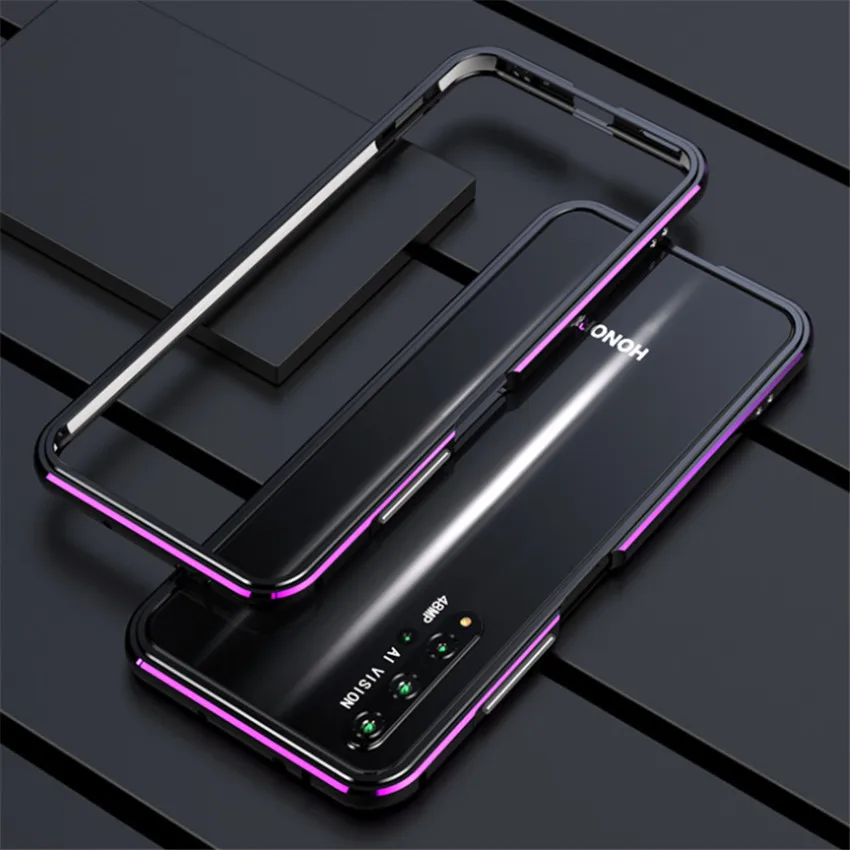 Ультра тонкая металлическая рамка для huawei Honor 20 Pro Чехол Жесткий алюминиевый бампер чехол для huawei Honor 20 Honor 20 Pro