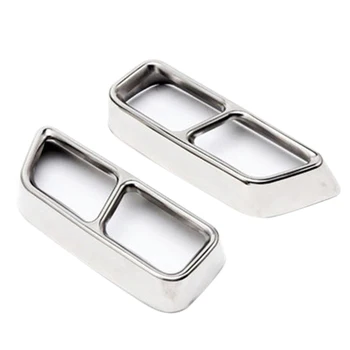 

Stainless Steel Car Exhaust Pipe Tail Throat Decor Frame Trim Cover Liner Accessories for Cadillac XT5 2016-2018 2019