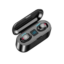 Écouteurs intra auriculaires sans fil Bluetooth 5.0, stéréo, tactile, réduction du bruit, affichage de puissance