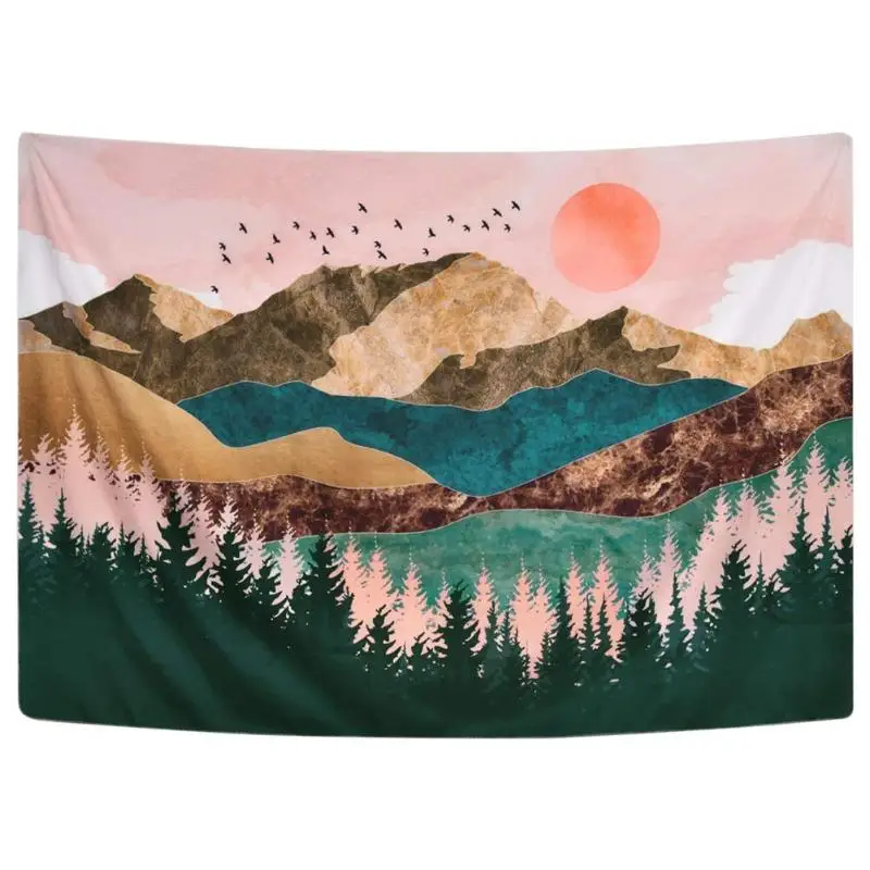 Mandala Tapestry Polyester Wall Hanging Carpet Blanket Yoga Mat Home Decor Traveling Traveling Camping sunrise Sleeping Tapestry - Цвет: 03