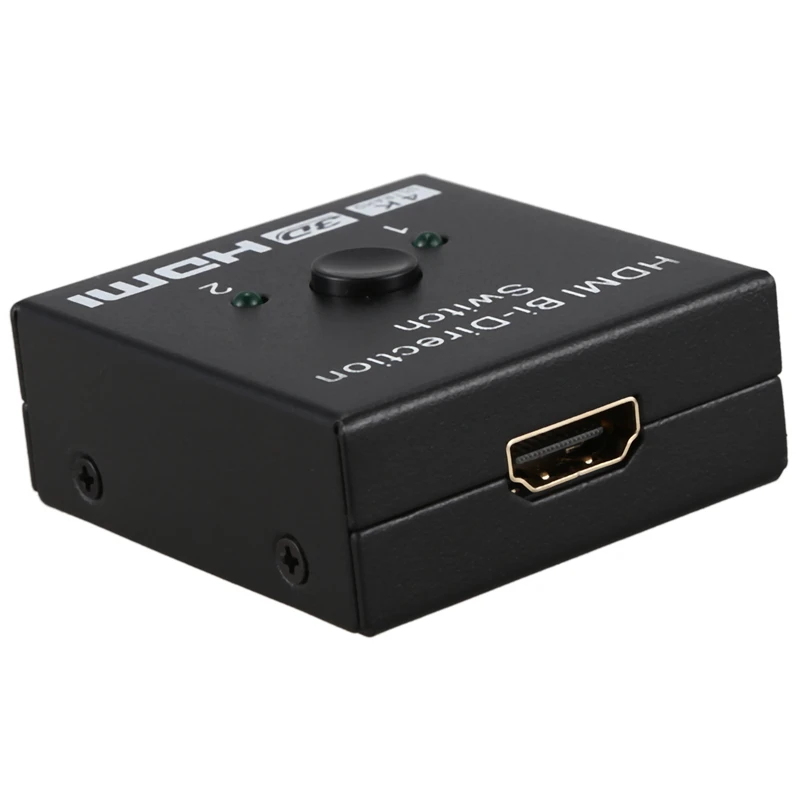 AMS-HDMI коммутатор 2 порта двунаправленный ручной переключатель 2x1/1x2 HDMI концентратор-HDCP проходные-Sup порты Ultra HD 4K 3D 1080P