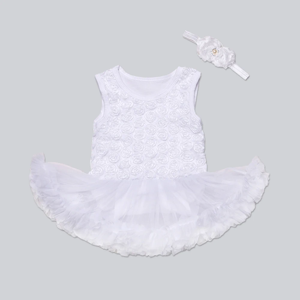 New summer baby high quality cotton princess dress leotard romper female Tutu Skirts Newborn 1 First Birthday Party Clothing Set
