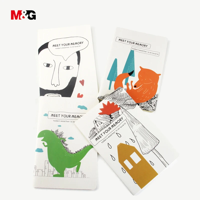 M&G,, kawaii, дневник с мультяшным рисунком, записные книжки для школы, качественные канцелярские принадлежности, офисные милые бумажные блокноты для путешествий