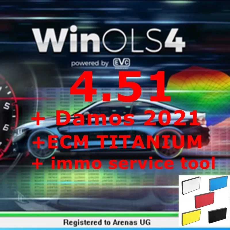 Лидер продаж 2022 WinOLS 4 51 с плагинами vmwar + 2021 Damos ECM TITANIUM immo сервисный Инструмент v1.2 ECU