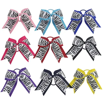 

9pcs 6 inch cartoont back to school girls children Hair Bows Clips Bowknot cheer bows Princess Headwear Gift Hair Accessories