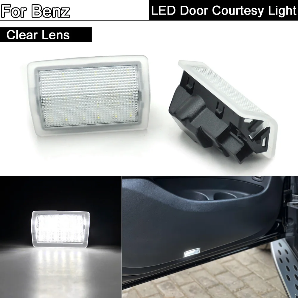 Vano Piedi Di Cortesia 2Pcs Led Sotto La Luce Della Porta Per Mercedes Benz A-Class W176 B-Class W246 C-Class W204 E-Class W212 M-Class W166