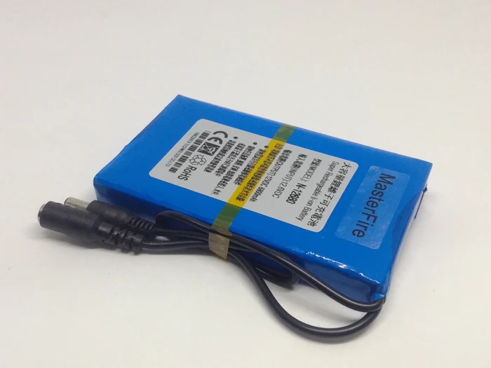 MasterFire Портативный супер Ёмкость 12V 6800 мА/ч, Перезаряжаемые Батарея литий-ионные аккумуляторы пакет для камеры видеонаблюдения монитор N-12680