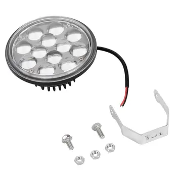 

36W Round Waterproof 12 LED Car Light Spotlight/Floodlight 30/60 Degrees Work Light Lamp LED Bar For Motorcycle Boat SUV