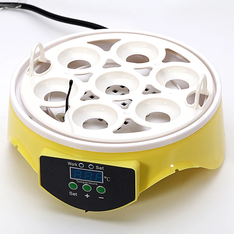 Mini 7 Egg Incubator Poultry Incubator Brooder Digital Temperature Hatchery Egg Incubator Hatcher Chicken Duck Bird Pigeon AU Pl