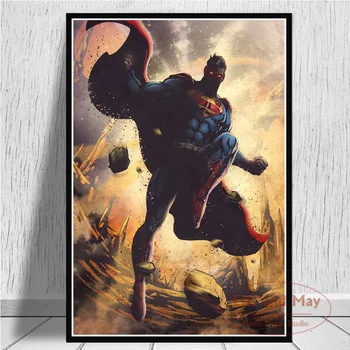 

Poster Prints Joker Batman Aquaman DC Comics Superman Wonder Woman Canvas Painting Art Wall Pictures For Living Room Home Decor