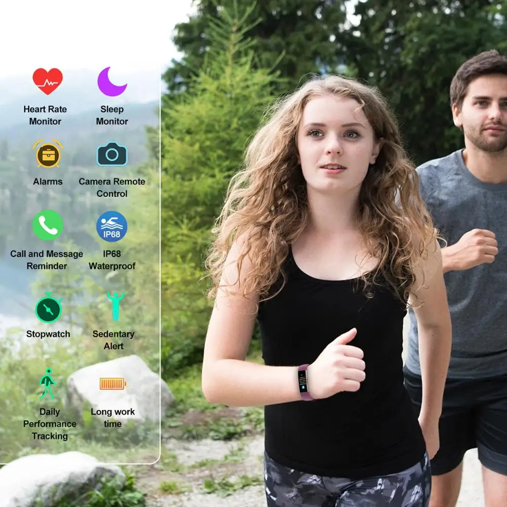 BingoFit, мужские Смарт-часы, трекер здоровья для женщин, Reloj Pulsometro Ritmo Cardiaco, IP68, Водонепроницаемый Фитнес-браслет, спортивный трекер