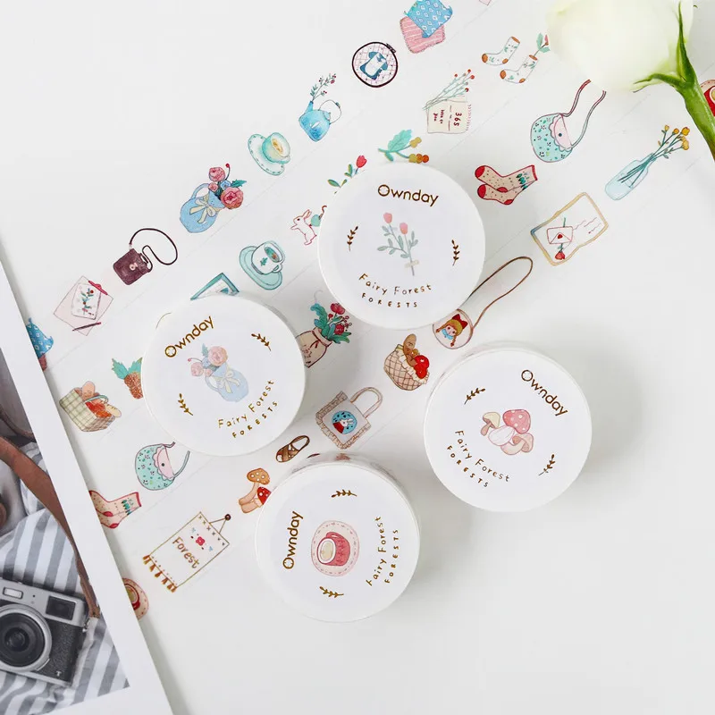 

1.5cm Fairy Tale Ownday Bullet Journal Washi Tape Adhesive Tape DIY Scrapbooking Sticker Label Masking Tape