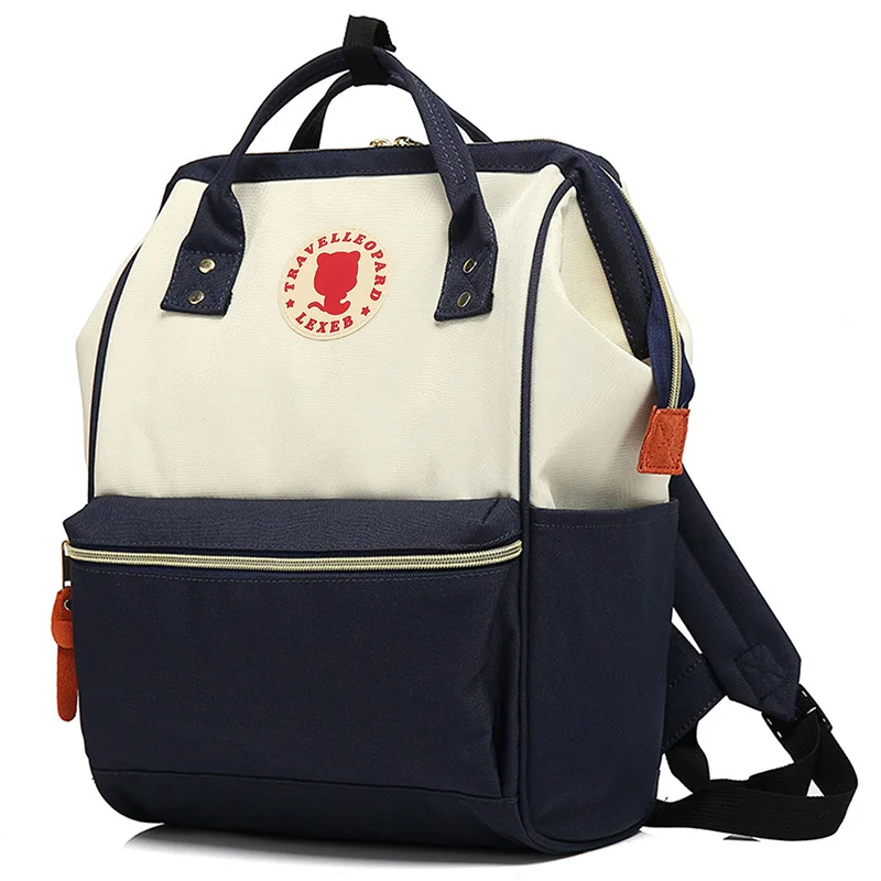 Модный водонепроницаемый рюкзак для anellos start такой же пункт роскошный брендовый рюкзак Холщовая Сумка для мам женская сумка на плечо - Цвет: Navy white