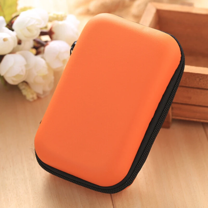 

Portable Hard Headset Bag Earphone Case Coin Purse USB Cable Pouch Storage Box To Hold Headset Data Cable Charger Etc