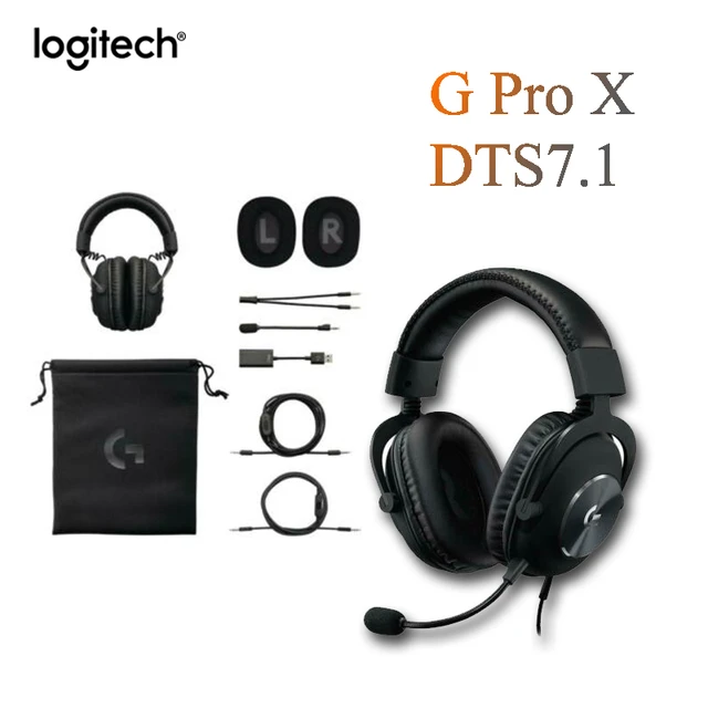 Logitech Harmony Prologitech G Pro X Wired Gaming Headset With Mic -  Surround Sound, Active Noise-cancellation