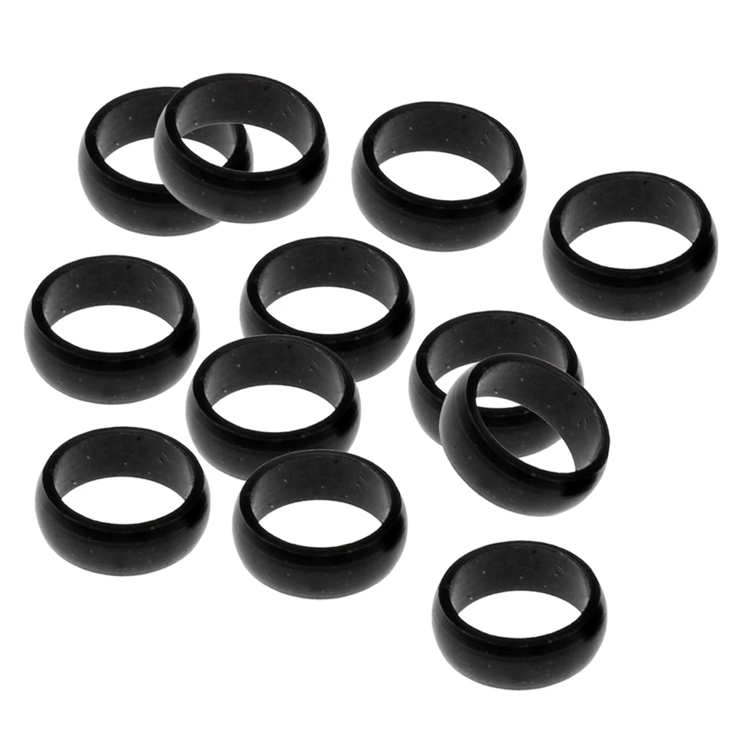 12 Pieces Shaft Rings O-rings Protection Rings For Darts Shafts, Black