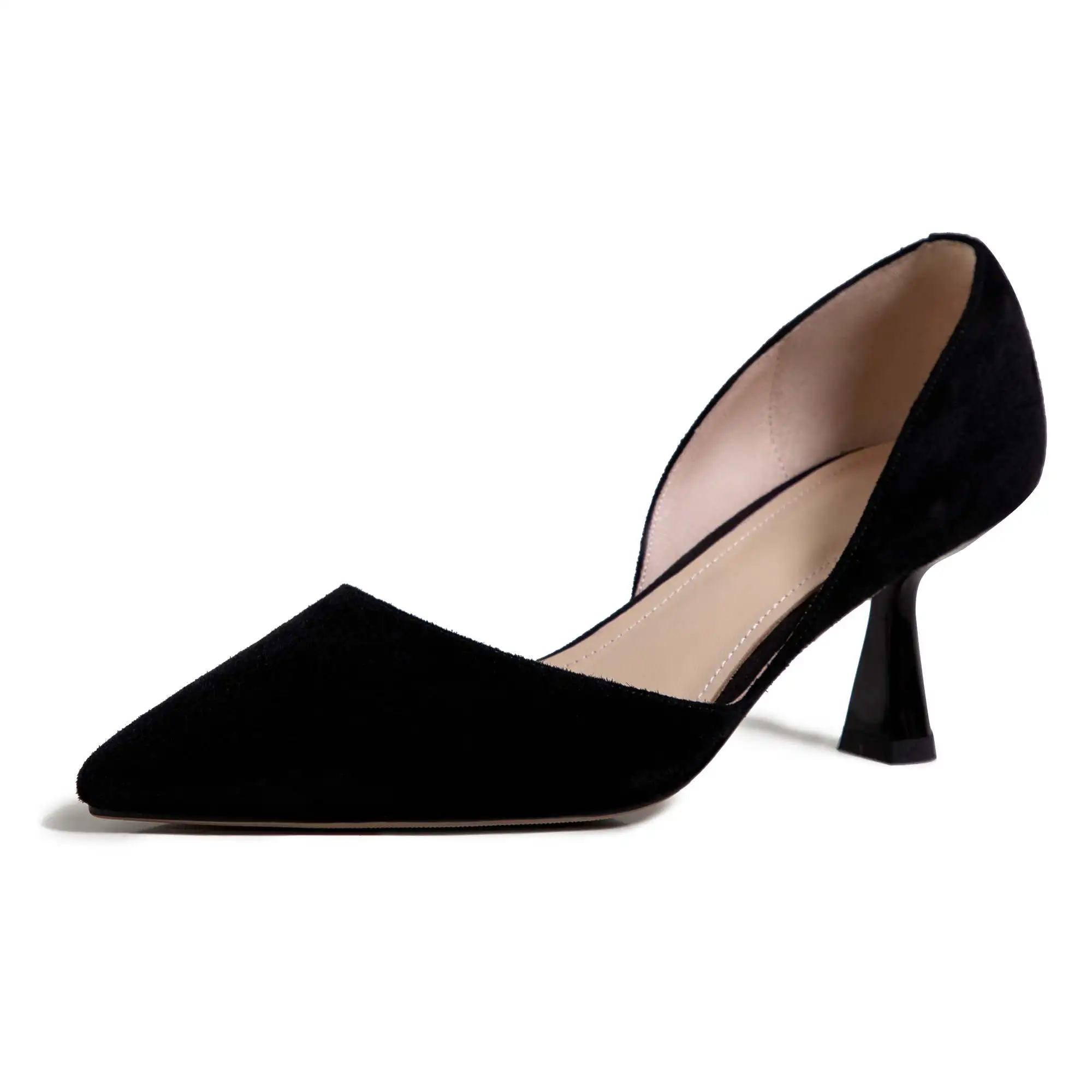 Krazing Pot Full Grain Leather Colorful Pointed Toe Stiletto High Heels Slip On Fashion Shallow Sexy Wedding Wholesale Ins Pumps
