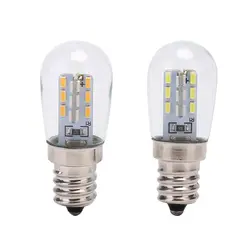 E12 220V светодиодный светильник лампы E12 светодиодный Высокая яркость стеклянная лампа с абажуром из чистого теплый белый светильник ing для