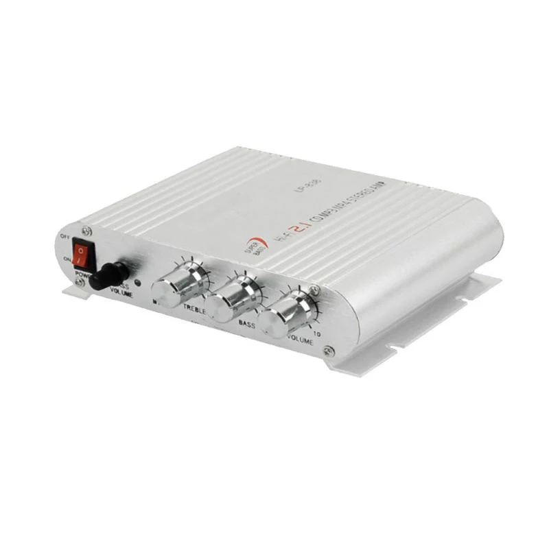 Hi-Fi усилитель аудио усилитель радио 12 В DC/AC мощность 47K 2,1 канальный Mp4 IPod CD плеер стерео