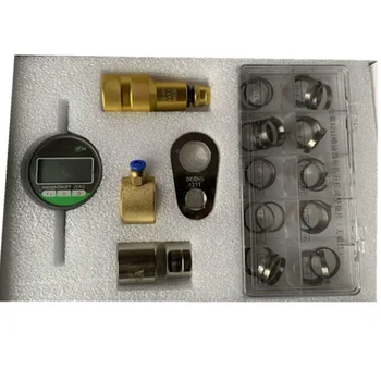 

Den-so 1211 fuel injector repair kit complete set of decomposition with dial indicator and shims