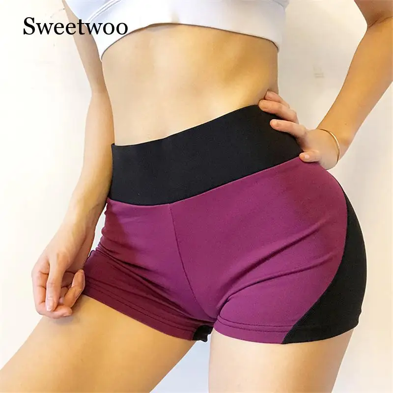 SWEETWOO, одежда для фитнеса, высокая талия, шорты для йоги, женские шорты для тренировок, пробежки, женские обтягивающие дышащие шорты, спортивные, Femme, 2 цвета