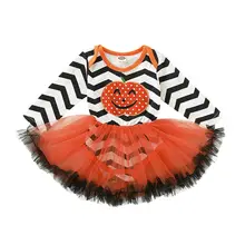 Одежда для новорожденных девочек на Хэллоуин; топы; комбинезон с юбкой-пачкой; Вечерние наряды; подарки