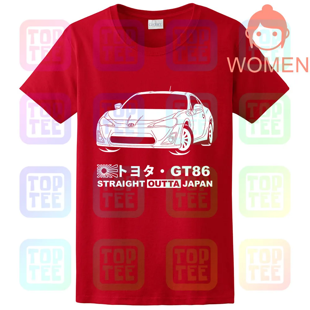 Women Red Футболка GT-shirt Toyota GT 86 ZN6 '12-'16 - Цвет: Women Red