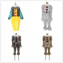 Маскарадный костюм для взрослых и детей из фильма «Джокер»; карнавальный костюм клоун; Вечерние Маски на Хэллоуин; Стивен Кинг's It; костюм для мужчин и женщин