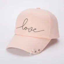 Корейская бейсболка с надписью, кепка Джокер, Весенняя и летняя жемчужная Кепка с кольцами, Женская дышащая солнцезащитная Кепка