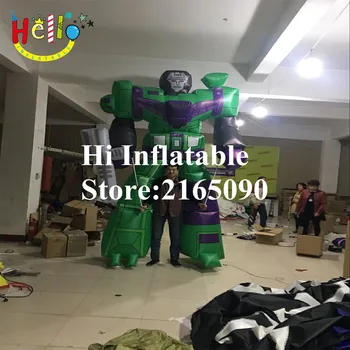 

3.5 m high lovely inflatable robot mascot cartoon puppet