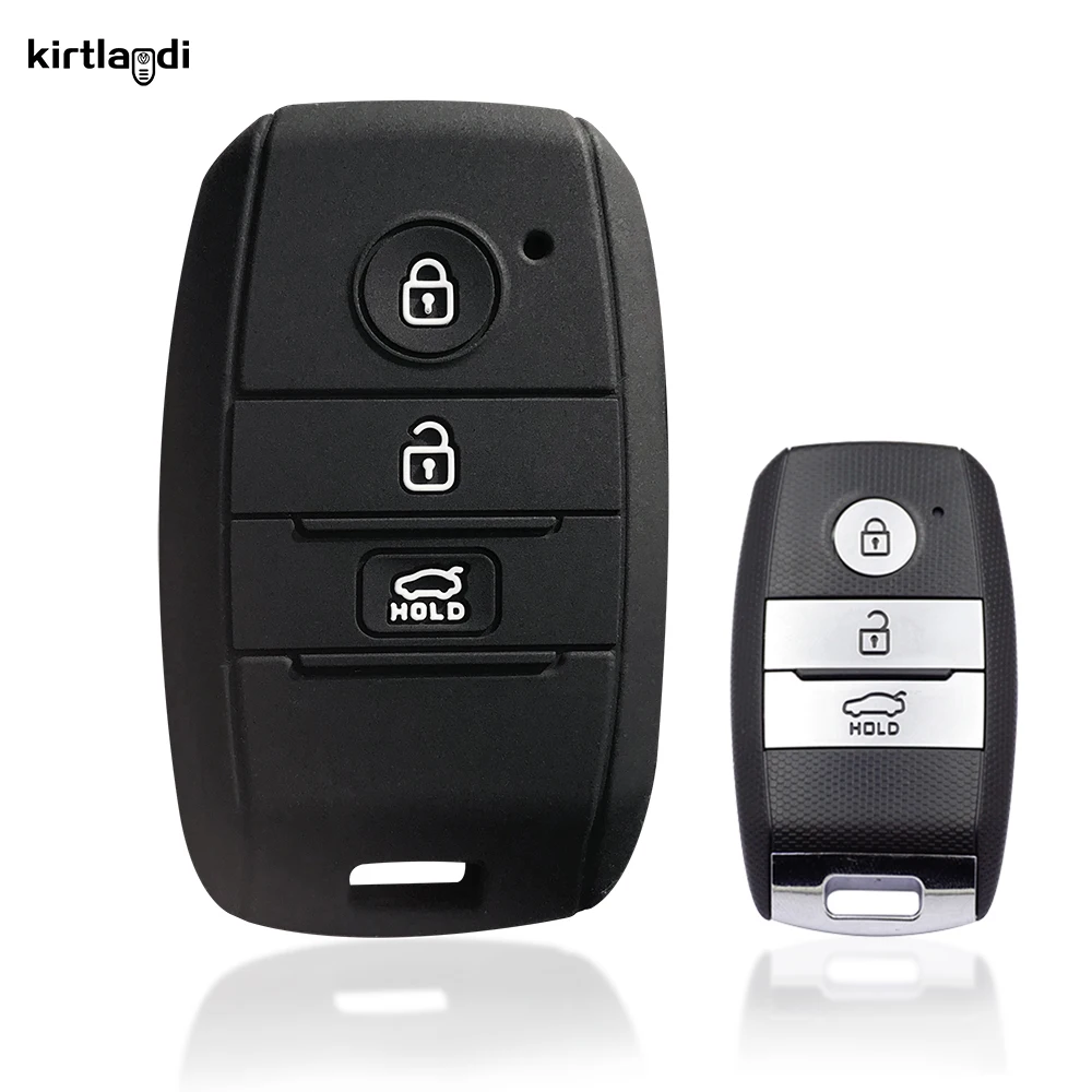 Key Case Cover Silicone Key Cover Case Holder Keychain for Kia Rio 3 Sportage 3 4 Ceed Optima Sorento XM FL Cerato KX K2 K3 K4 K5 Soul Sorento key case cover key case keychain holder
