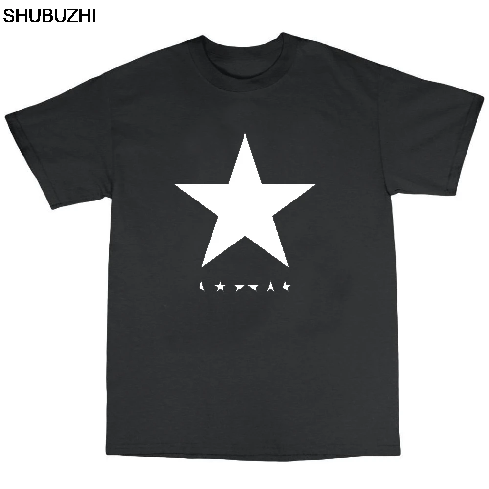 

David Bowie 'Blackstar (Black Star On Grey)' T-Shirt - NEW & OFFICIAL! Summer T Shirt Brand Fitness Body Building