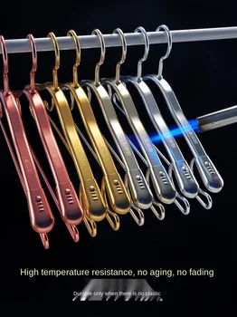 

Clothes rack space aluminum alloy household clothes hanging clothes hanging wide shoulder non-skid non-marking clothes shelf