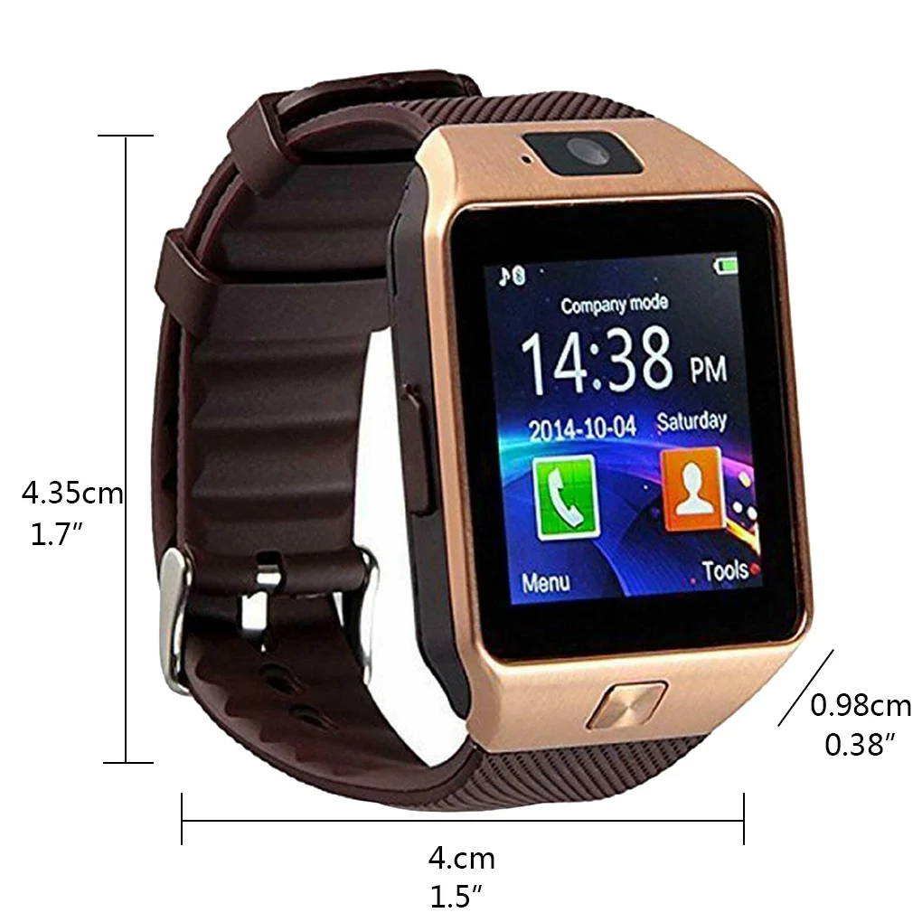 Bluetooth Смарт-часы DZ09 телефон с камерой Поддержка TF карты SmartWatch телефонный звонок часы для смартфона