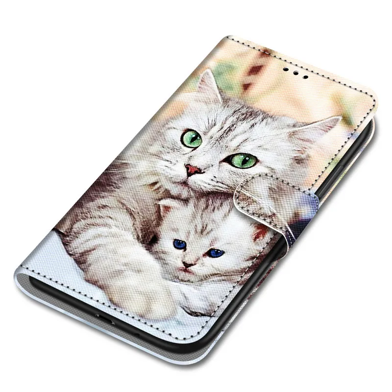 Màu Sơn Khe Cắm Thẻ Ví Flip Dành Cho Huawei Y5 Lite 2018 Y5 Y6 Y7 2018 2019 Y5P Y6P Y7P y8P Y5 2017 Y6 2017 Bao Da pu case for huawei