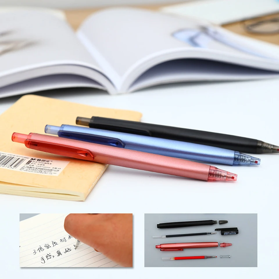 

Gel Pen 0.5mm Black/red/blue ink New Quality simple lovely student writing Smooth Neutral Pen Office School Stationery