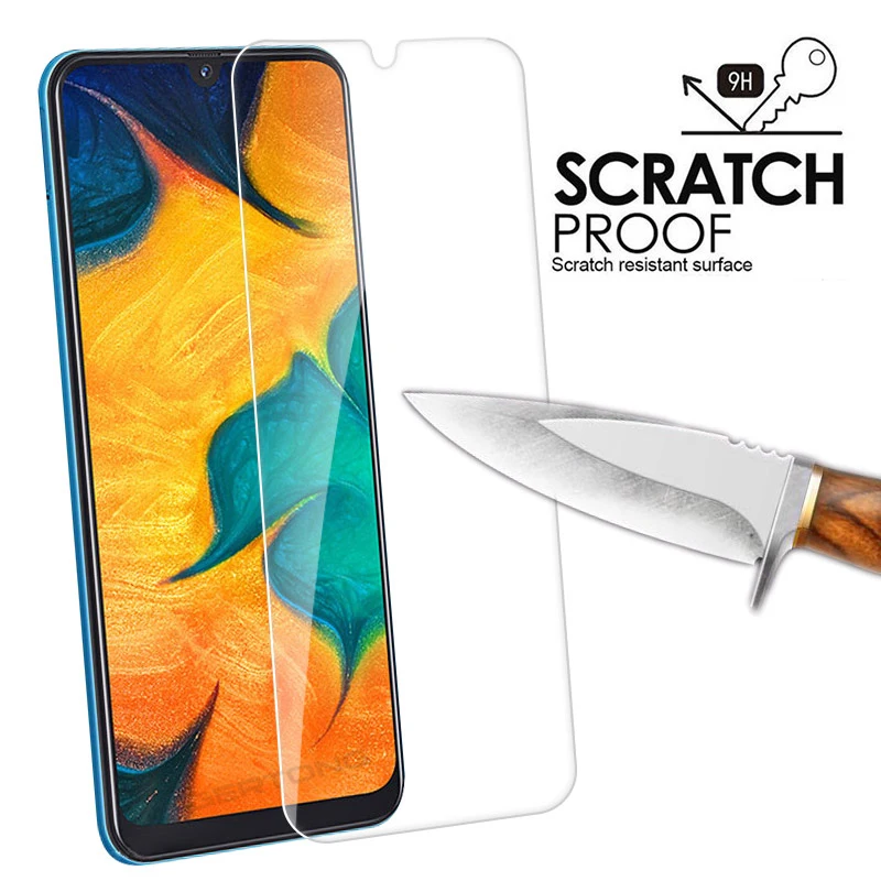 3PCS Tempered Glass For Samsung Galaxy A50 A30 Screen Protector Glass For Samsung Galaxy M20 M30 A20 A20E A40 A80 A70 A60 Glass