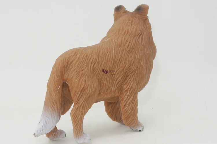 Model Wild Animal Model Set Large Collie Dog Plastic Emulate Toy