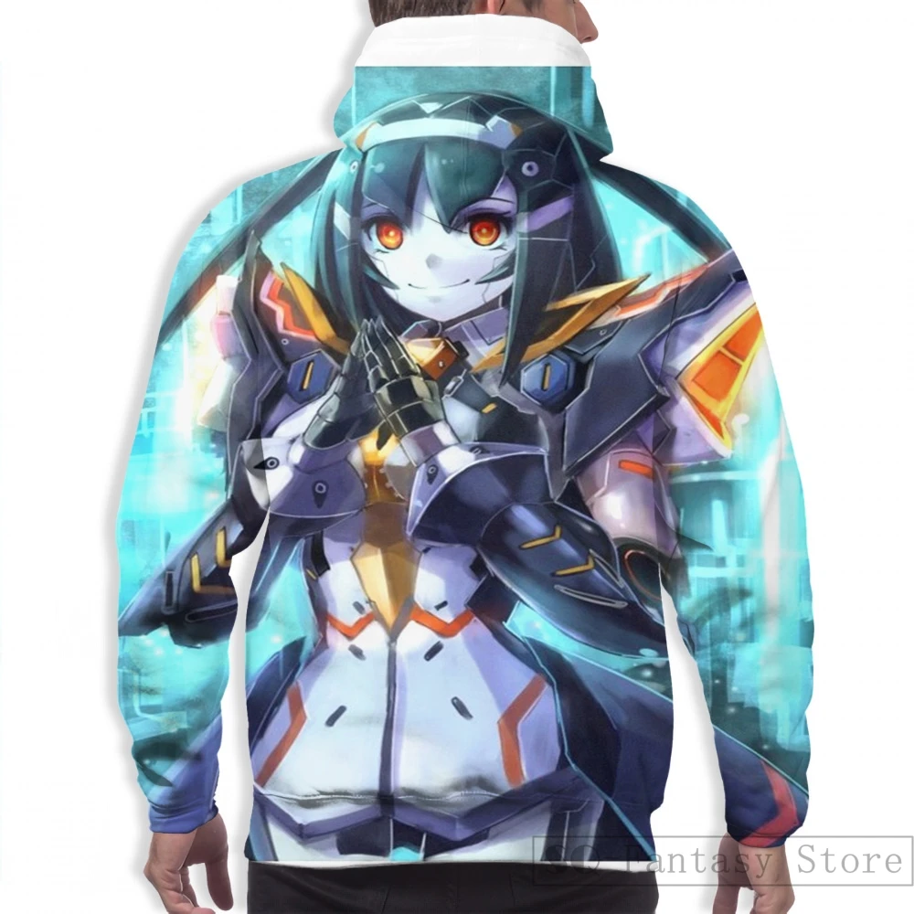 Мужские толстовки, свитшоты для женщин funny PSO 2 Darkness Outfit с принтом Повседневная Толстовка с капюшоном