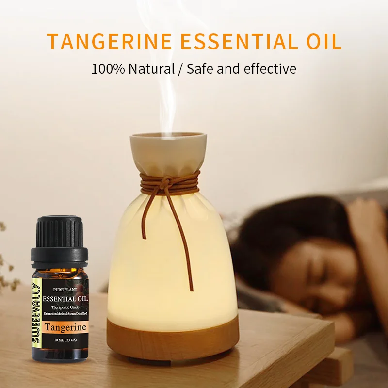 Сладко Мандариновые эфирные масла, чтобы помочь сну с высококачественными эфирными маслами органические для облегчения боли восстанавливает энергию