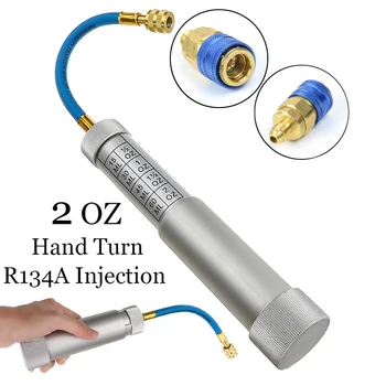 

1 Set Oil Injector Hand Oil Injection Car Auto A/C Adapter R134A 2 OZ New