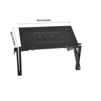 

Laptop desk Magnesium alloy ABS With dual fans Collapsible No installation required One second lock Place Your Laptop